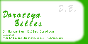 dorottya billes business card